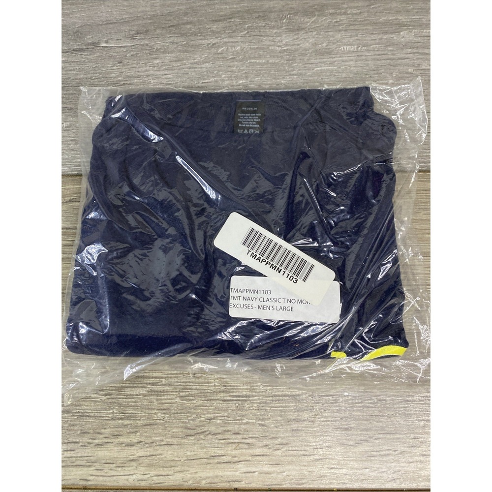 The‎ Money Team TMT Navy Blue No More Excuses Graphic T-Shirt Mens Large NEW